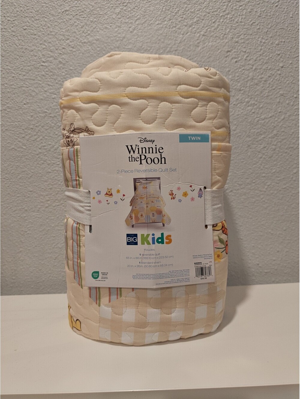 Winnie the Pooh Twin 3-Piece Reversible Quilt Set for Kids